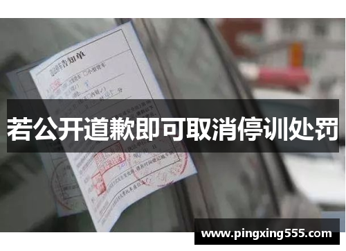若公开道歉即可取消停训处罚